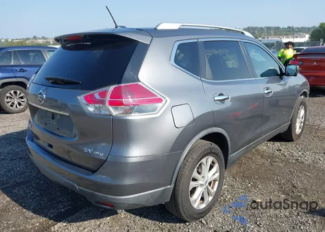 2016 Nissan Rogue Sv из США, поврежденный, VIN KNMAT2MV8GP636308